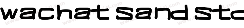 wachat sand std字体转换